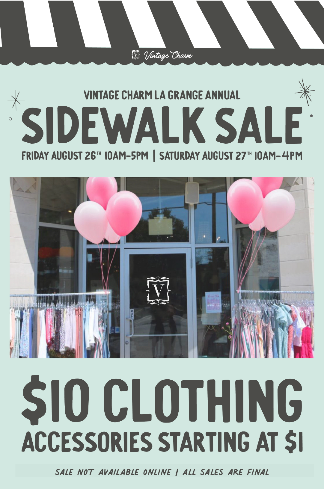 🎉 LA GRANGE SIDEWALK SALE STARTS TODAY! 🎉 - Vintage Charm