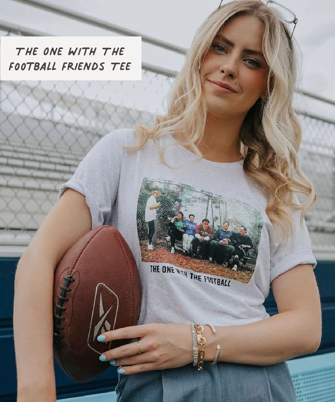 o THE ONE WITH THE FOOTBALL FRIENDS TEE 